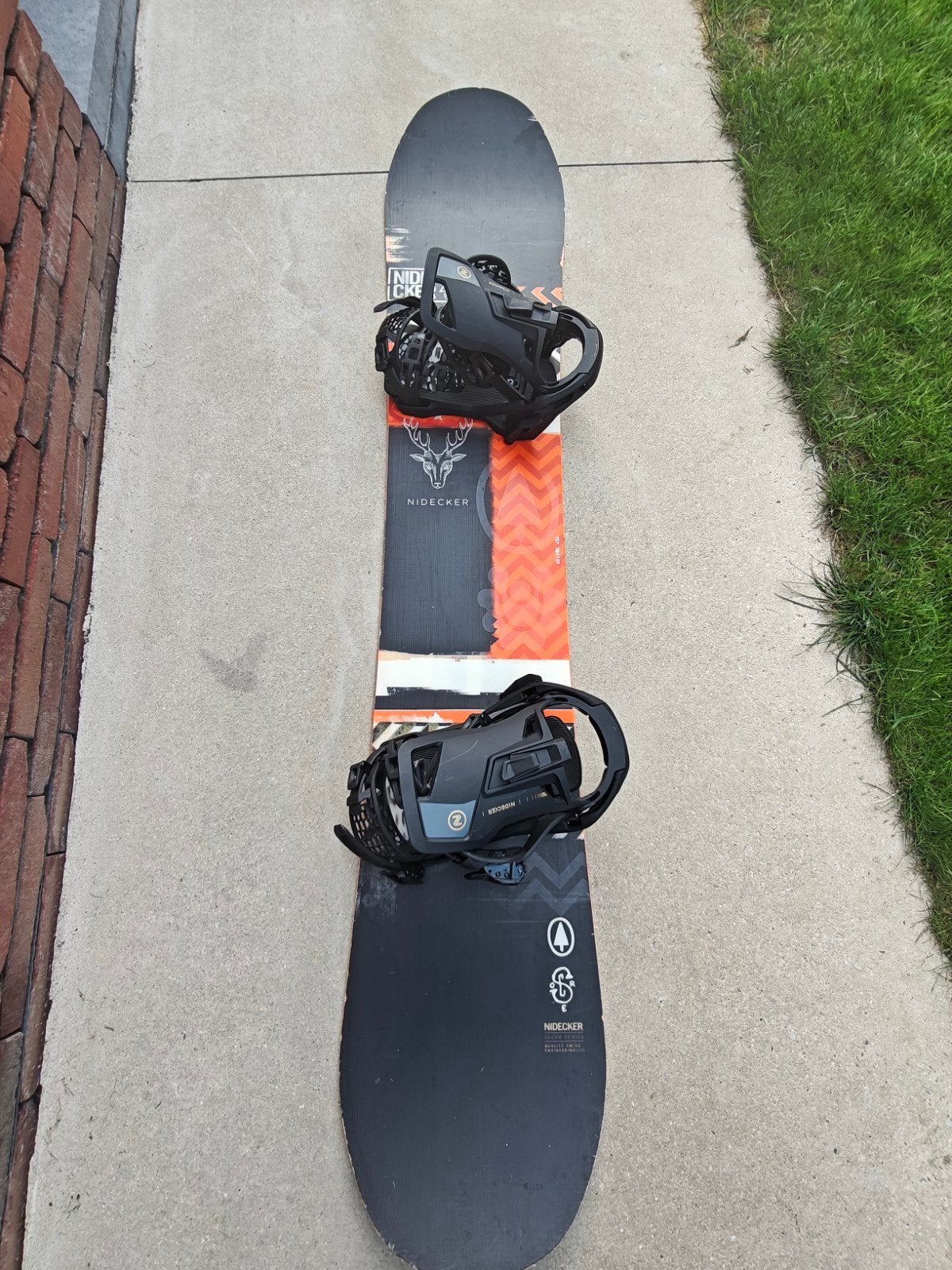 Nidecker Snowboard met Supermatic bindingen, Sports & Fitness, Enlèvement, Comme neuf, Planche