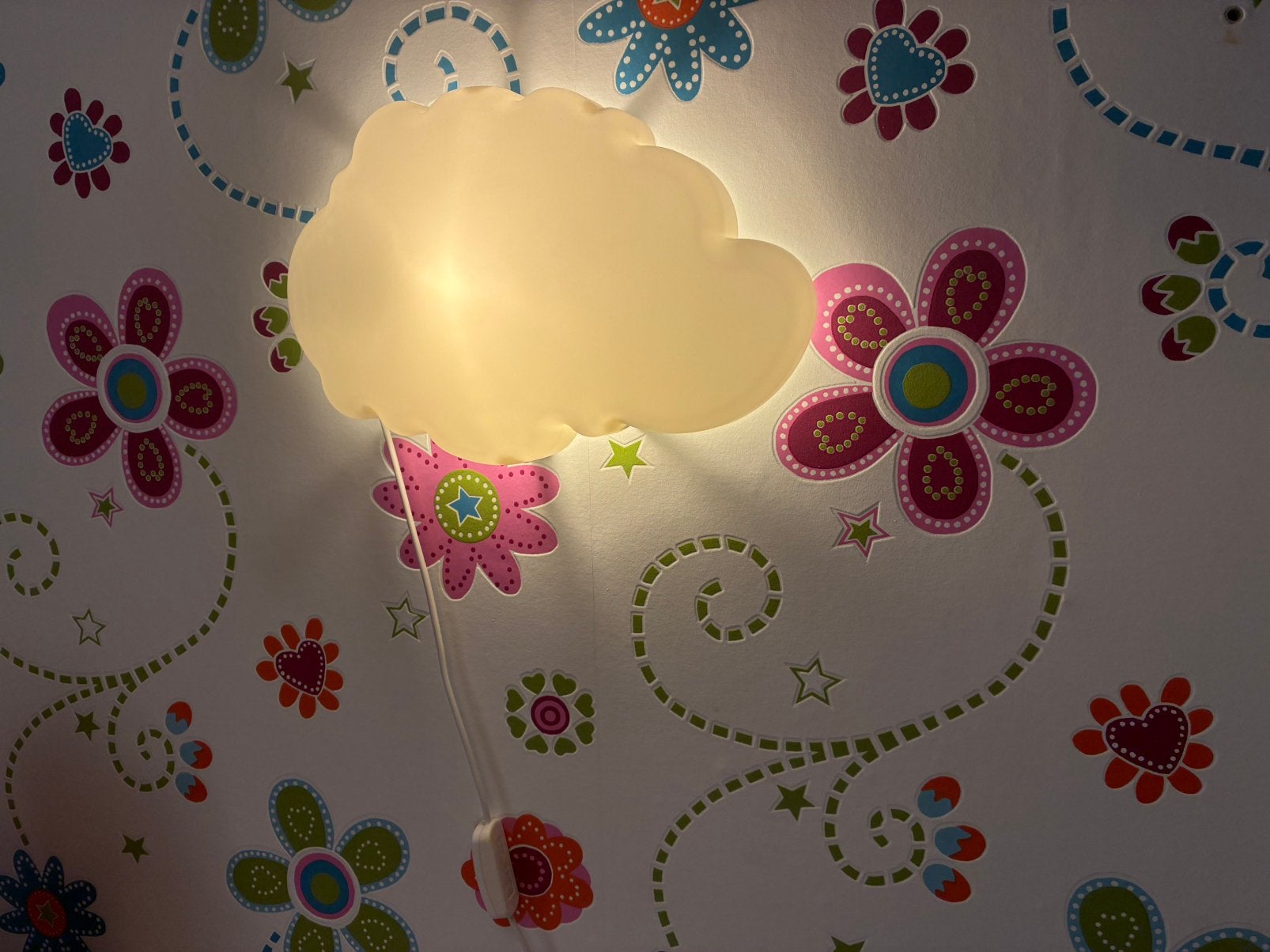 Wolk lamp ikea, Kinderen en Baby's, Ophalen, Zo goed als nieuw, Wit, Ophangbaar
