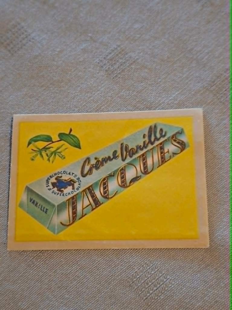 Prentje/Chromo : Crème Vanille / Chocolade Jacques, Collections, Photos & Gravures, Utilisé, Gravure, Autres sujets/thèmes, Enlèvement ou Envoi