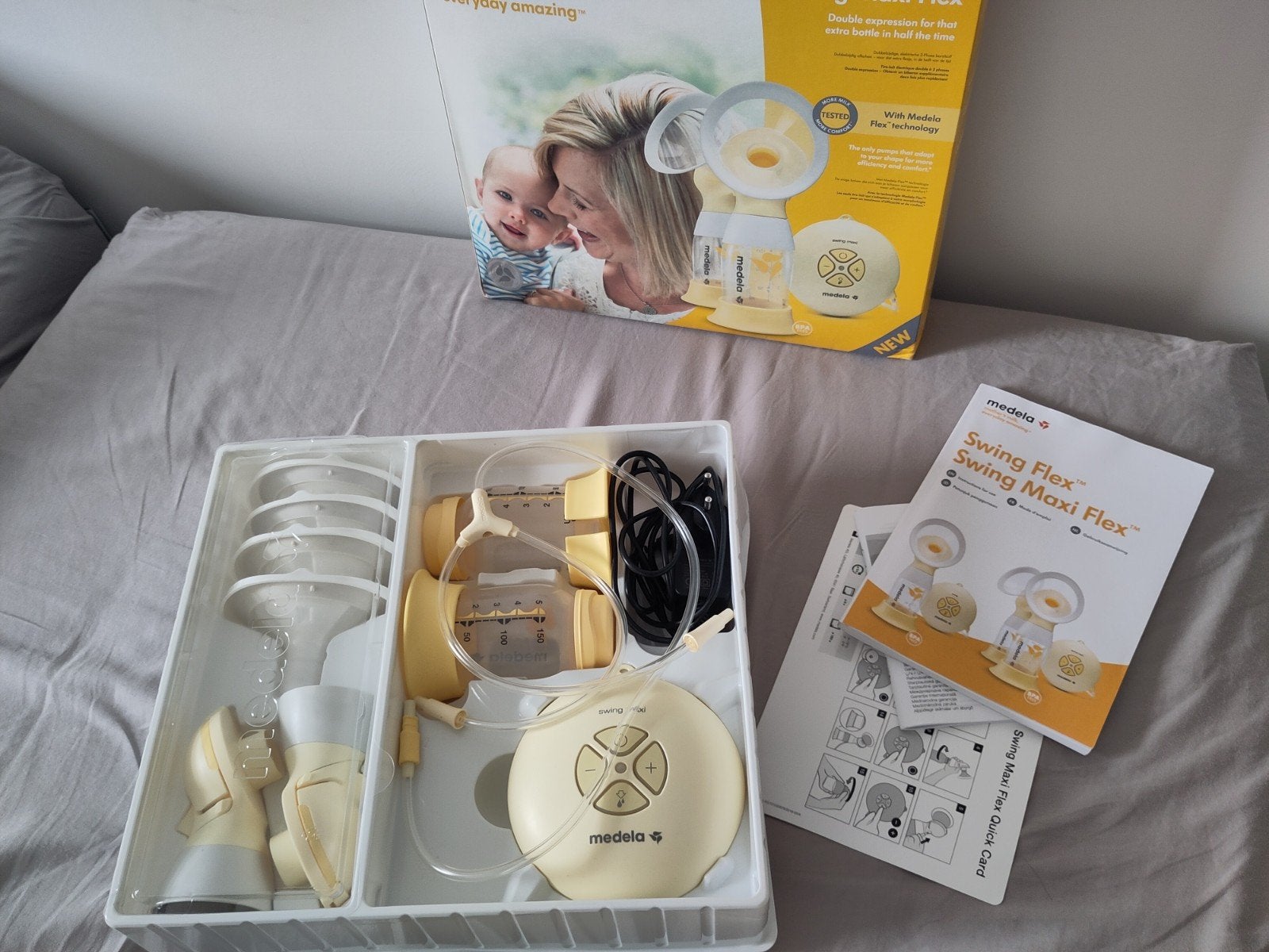 Medela swing maxi flex dubbele borstkolf, Enlèvement ou Envoi, Tire-lait, Medela