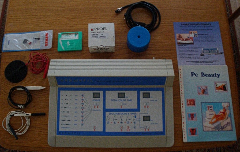 DERMDERMEPIL EPILATEUR DEFINITIF PRO PAR ELECTOLYSE, Enlèvement, Comme neuf, Rasage ou Épilation