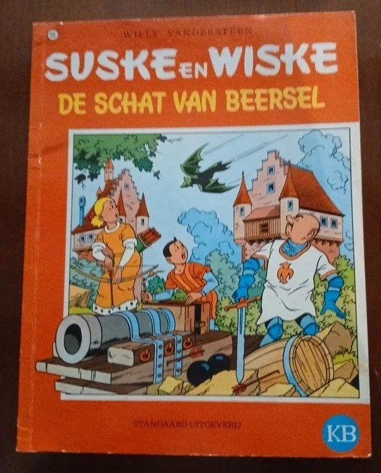 Suske en Wiske  De schat van Beersel Reclame uitgave KB, Gelezen, Willy Vandersteen, Eén stripboek, Ophalen of Verzenden