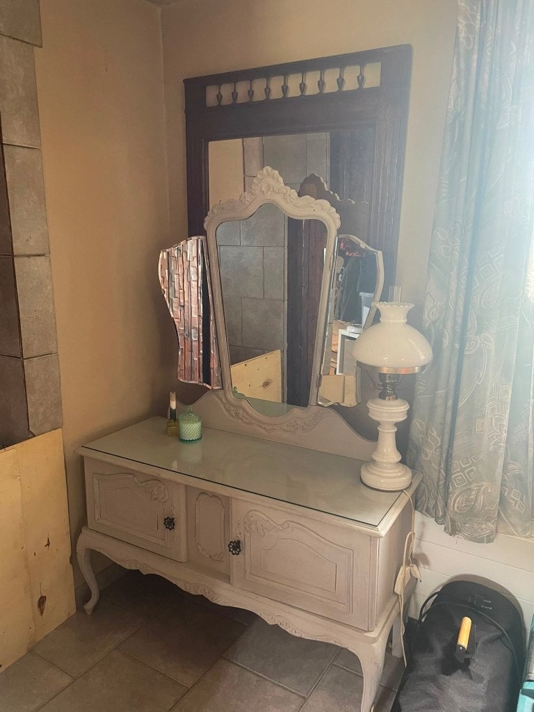 Coiffeuse à miroir, Huis en Inrichting, Tafels | Kaptafels, Ophalen, Gebruikt, 100 tot 150 cm, 100 tot 150 cm