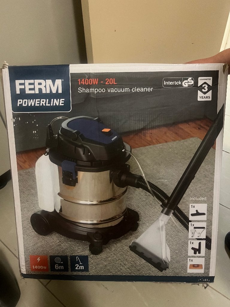 Shampouineuse, 1200 tot 1600 watt, Ophalen, Combi-reiniger, Nieuw