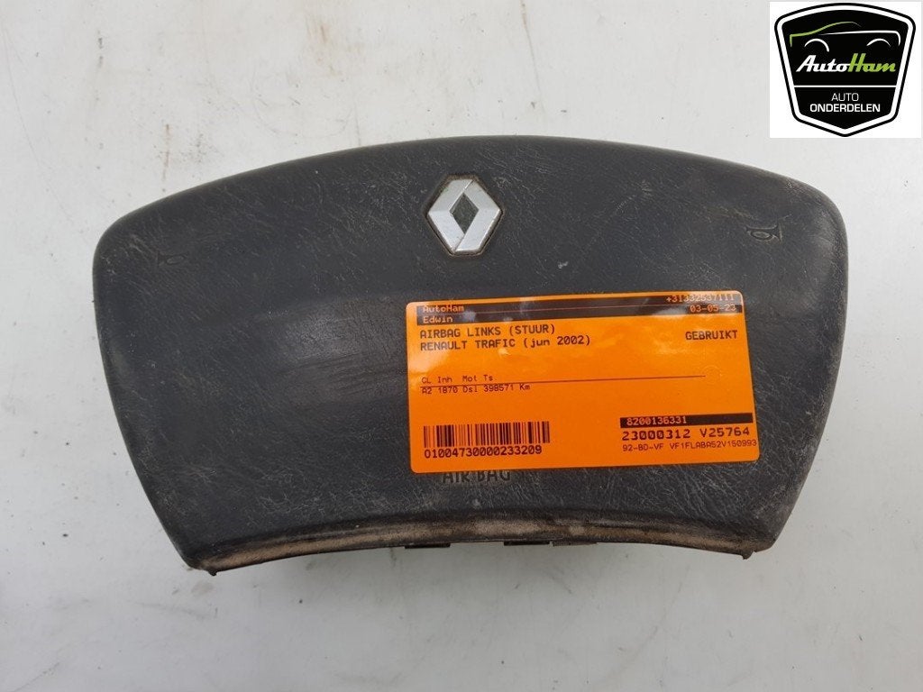 AIRBAG STUUR Trafic New (FL) (|8200136331|8200676895|), Auto-onderdelen, Dhr. J. Ham, Gebruikt, Renault, Administratie@autoham.nl
