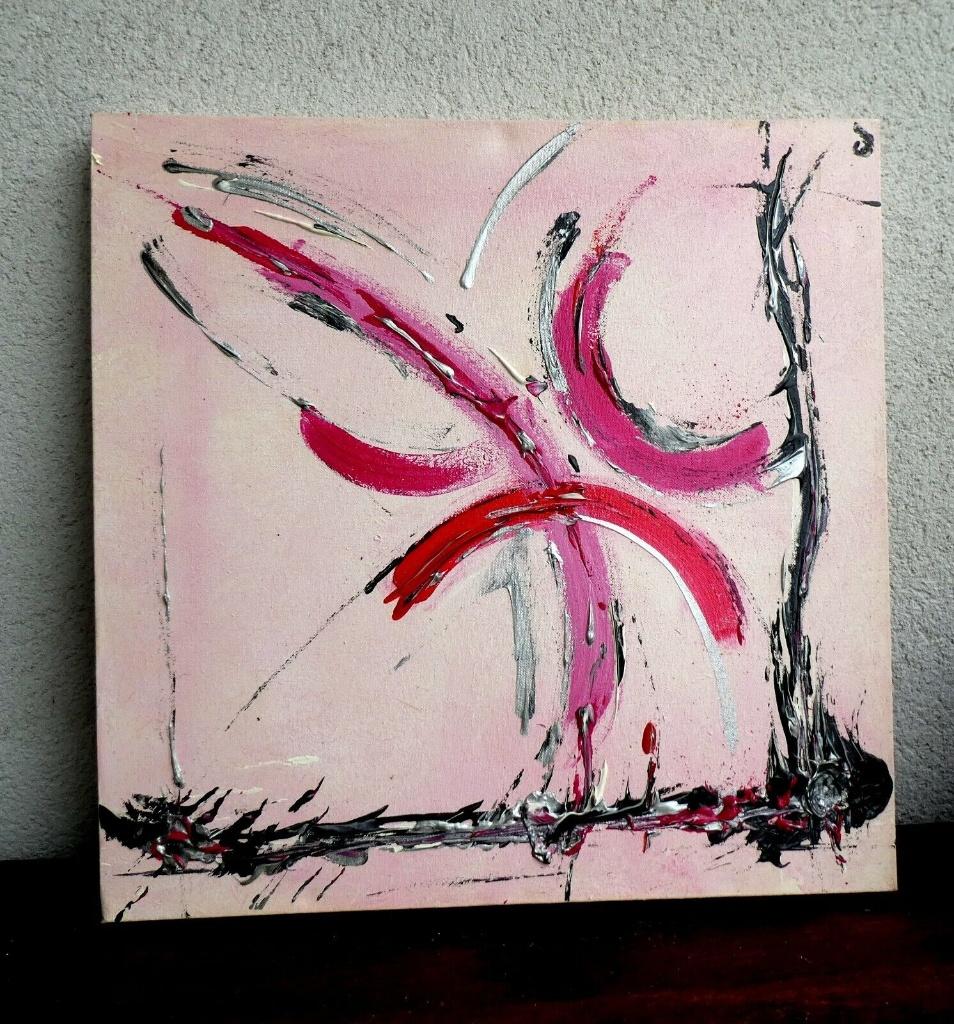 Toile originale 50*50 cm, Antiquités & Art, Enlèvement ou Envoi