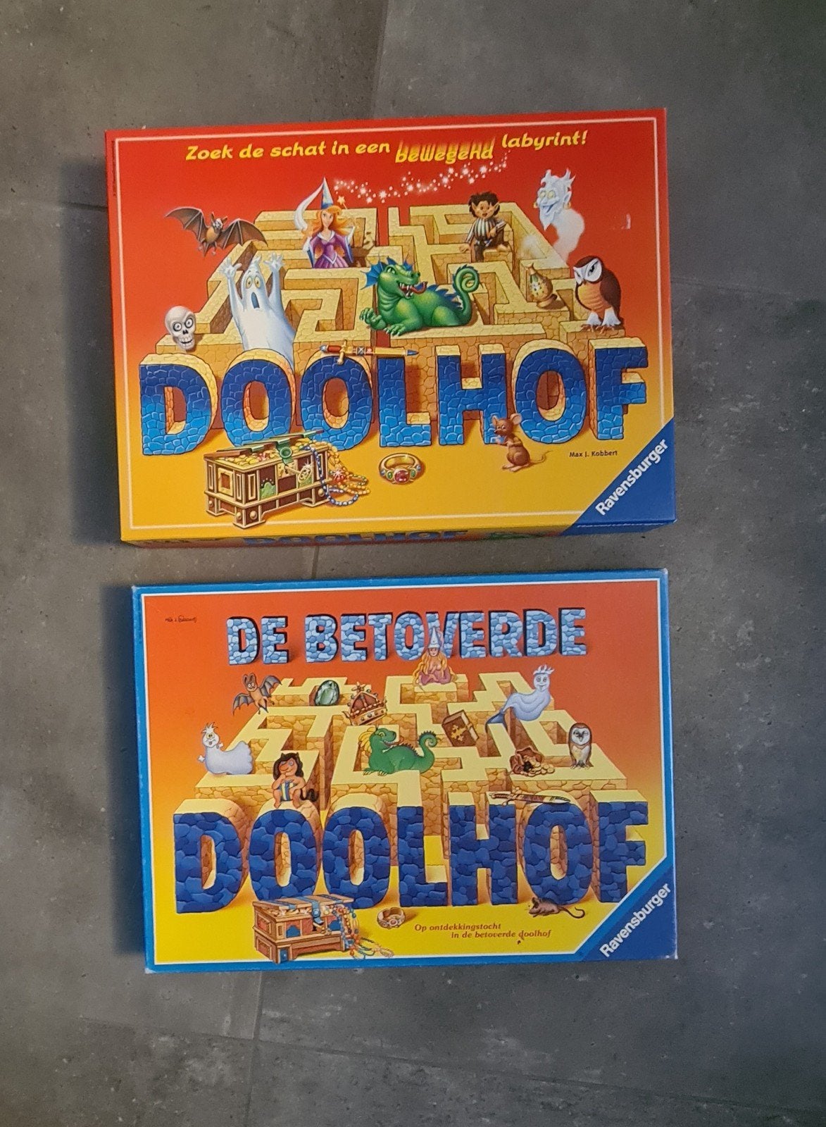 Gezelschapsspelen Doolhof en De betoverde doolhof, Ophalen