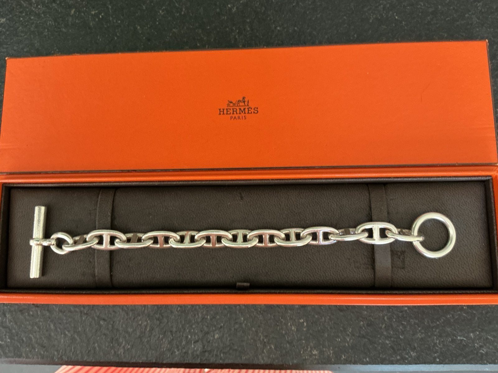 Hermès zilveren armband Chaîne d’ancre, Ophalen, Gebruikt, Zilver, Zilver