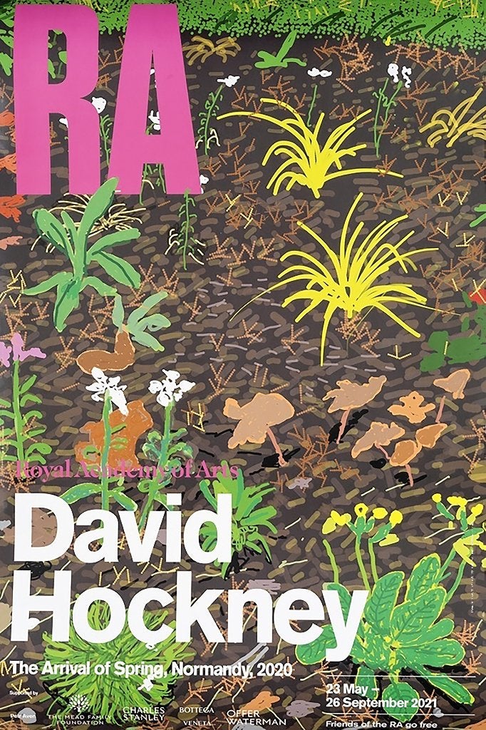 David Hockney Royal Academy Exhibition, Antiek en Kunst, Kunst | Litho's en Zeefdrukken, Ophalen of Verzenden