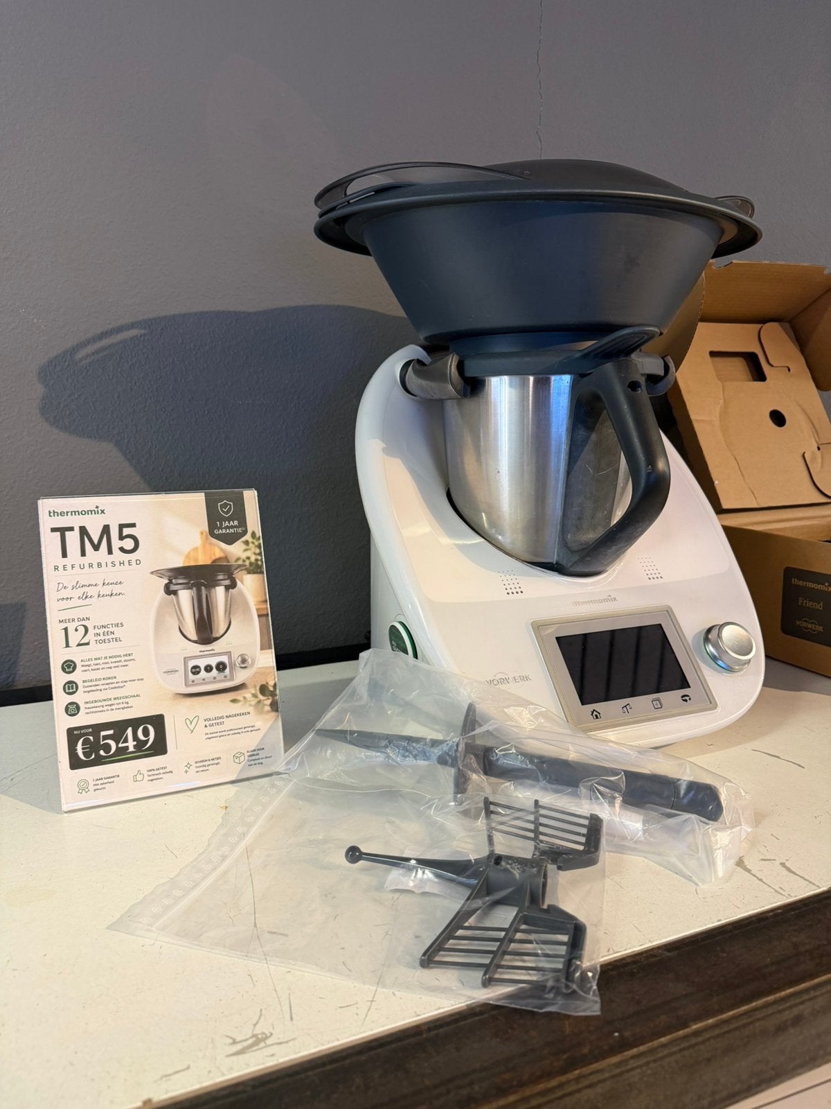 Refurbished Thermomix TM5 compleet met accessoires!, Ophalen, Zo goed als nieuw