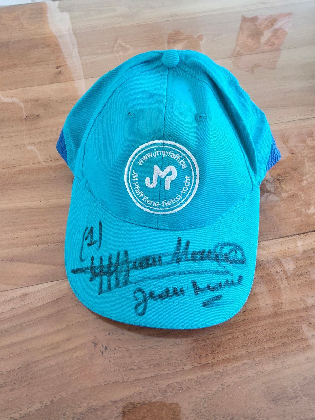 Gesigneerde pet Jean Marie Pfaff met certificaat, Verzamelen, Ophalen