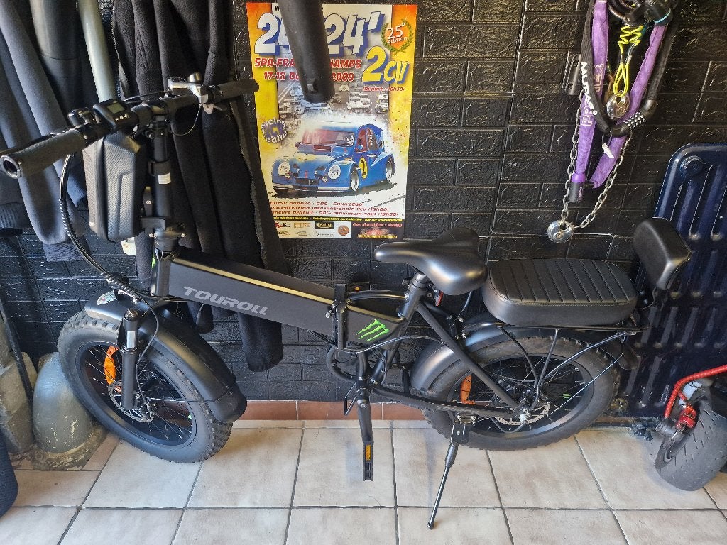 Vélo électrique de type " FAT bike " " Touroll " état neuf, Ophalen, Zo goed als nieuw, 50 km per accu of meer, Overige merken