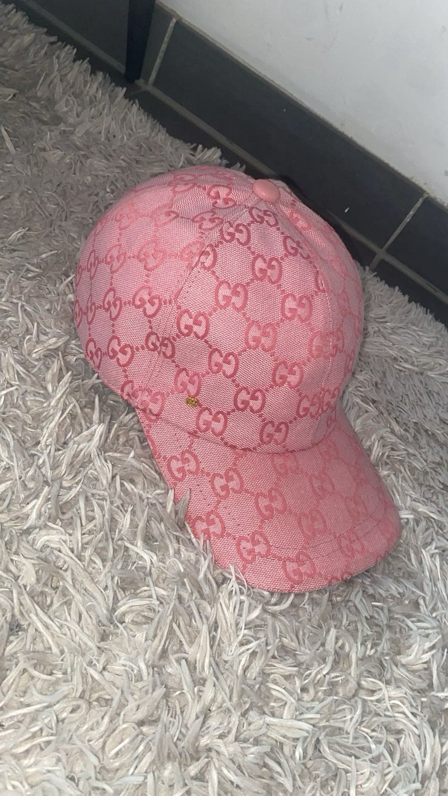 Gucci pet roze, Ophalen of Verzenden, Zo goed als nieuw, One size fits all, Pet