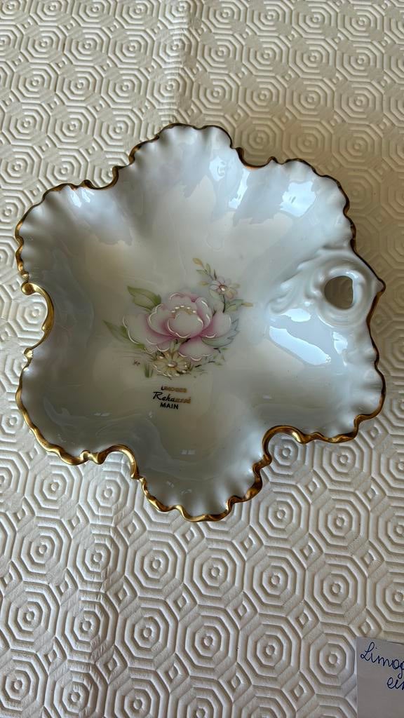 Limoges snoepschaal handbeschilderd 1950, Antiek en Kunst, Ophalen