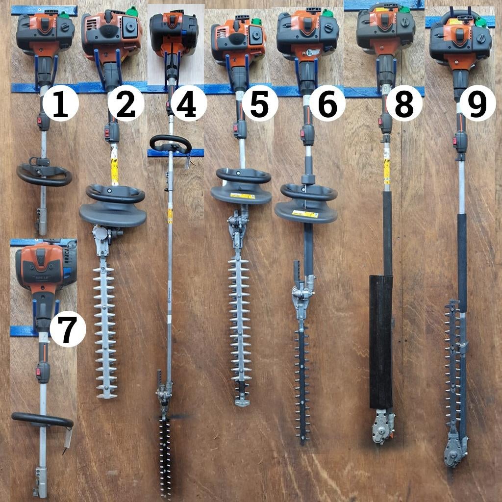 Diverse gebruikte Husqvarna stokheggenscharen / motorunits, Jardin & Terrasse, Taille-haies, Utilisé, Essence, Enlèvement