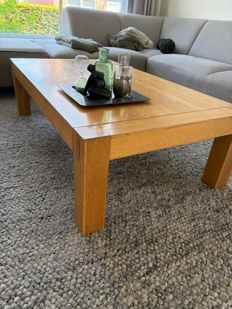 Meubels, Huis en Inrichting, Tafels | Eettafels, Ophalen, Gebruikt, Eikenhout, 200 cm of meer