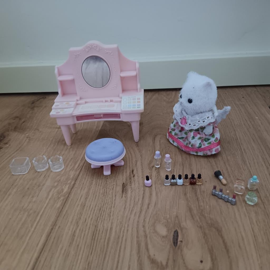 Sylvanian- kit coiffeuse et cosmétiques (5235), Enlèvement, Utilisé, Accessoires