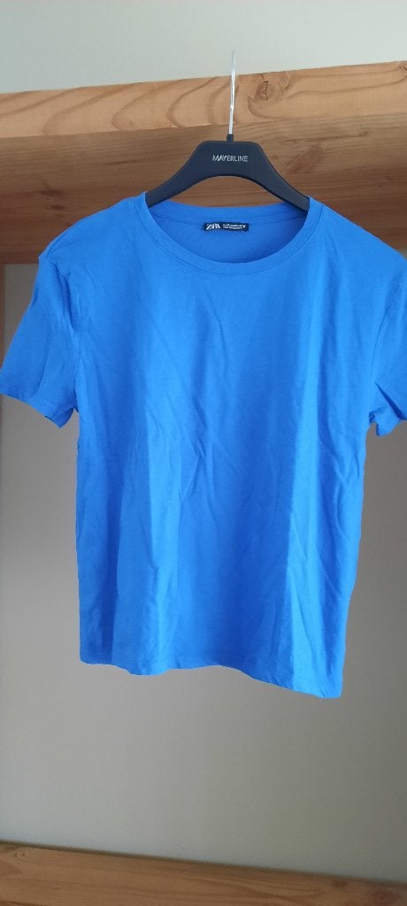 Mooi t-shirt Zara maat medium, Kleding | Dames, Maat 38/40 (M), Blauw, Ophalen of Verzenden, Zo goed als nieuw