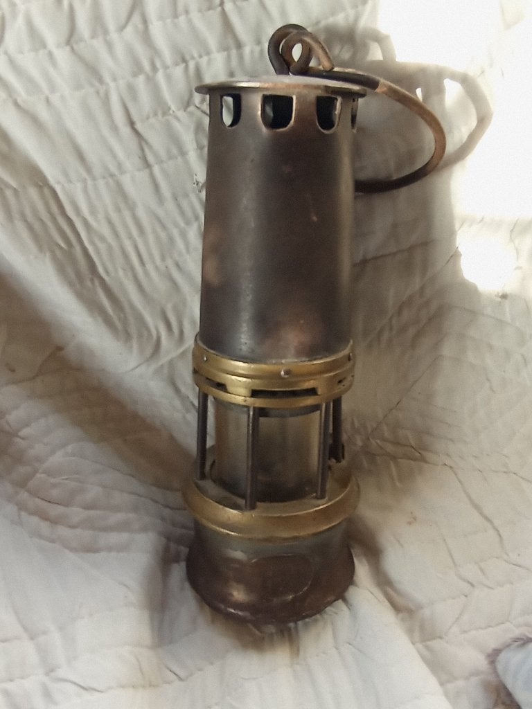 Ancienne lampe de mineur, Antiquités & Art, Enlèvement, Bronze