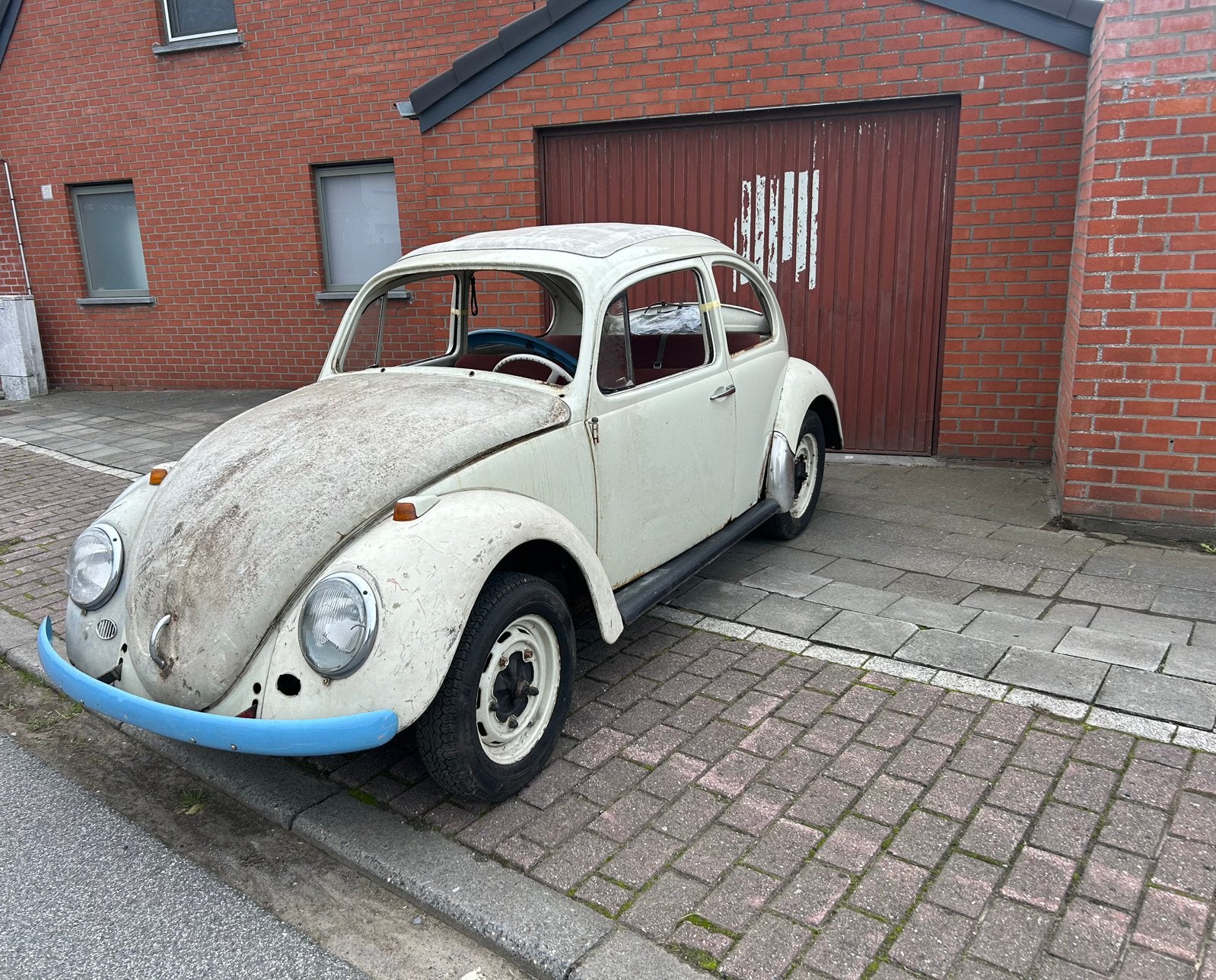 1965 standaard ragtop kever, Wit, Particulier, Te koop
