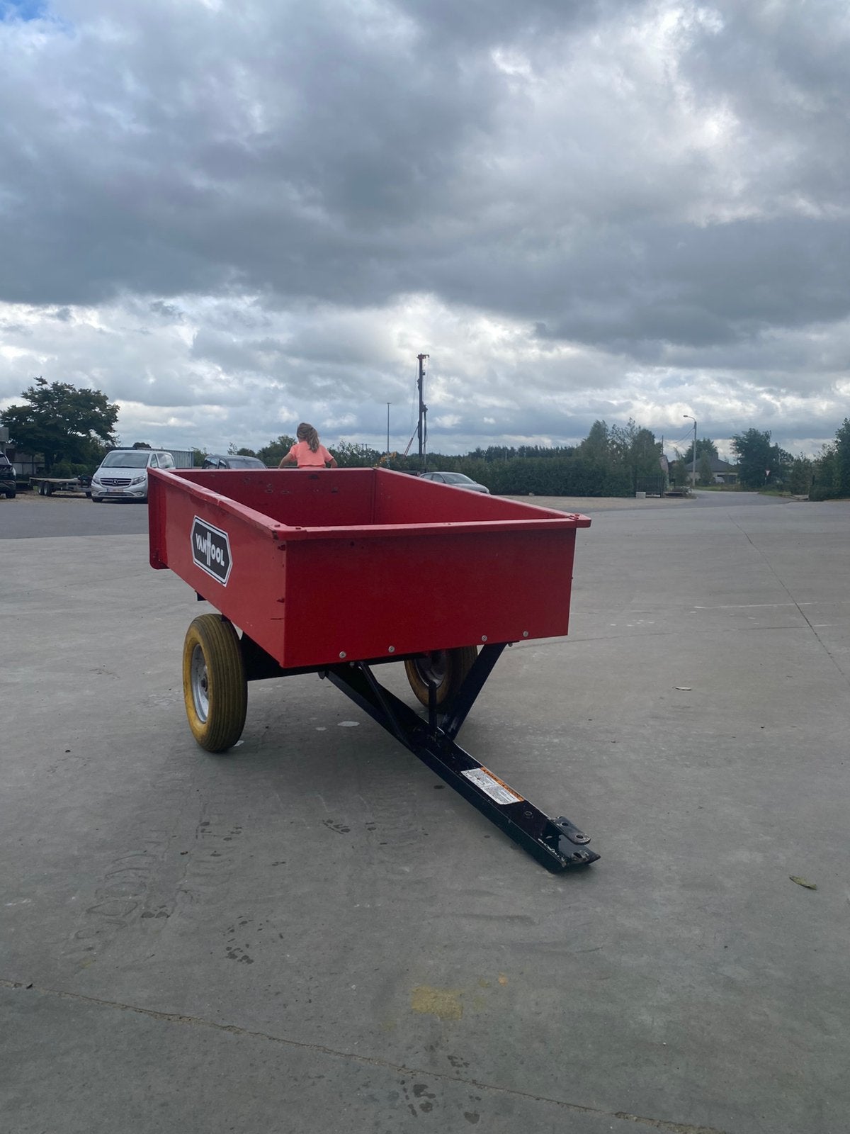 Chariot pour tracteur de pelouse, Enlèvement, Comme neuf