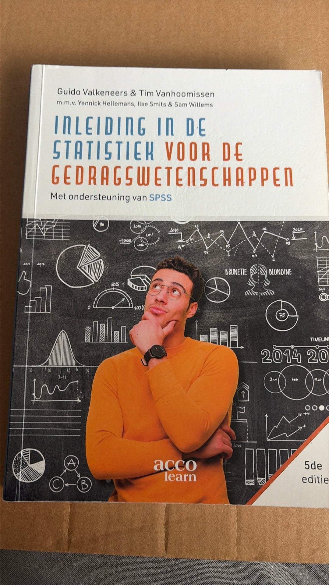 Inleiding in de statistiek voor gedragswetenschappen, Boeken, Ophalen, Zo goed als nieuw, Guido Valkeneers; Tim Vanhoomissen