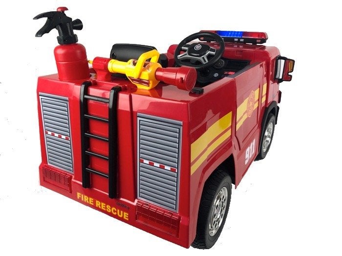 Voiture électrique enfant • CAMION DE POMPIER 12V 10Ah • Lux, Enlèvement, Neuf