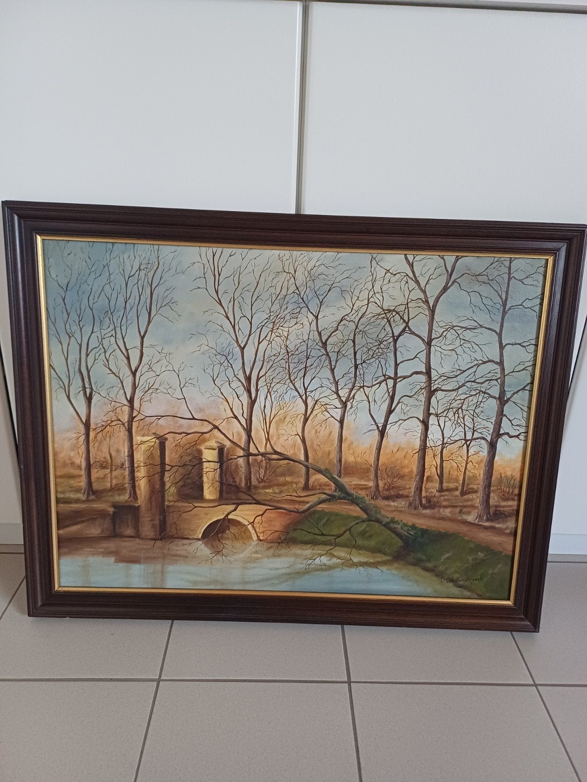 Schilderij op doek, Antiek en Kunst, Ophalen, Doek