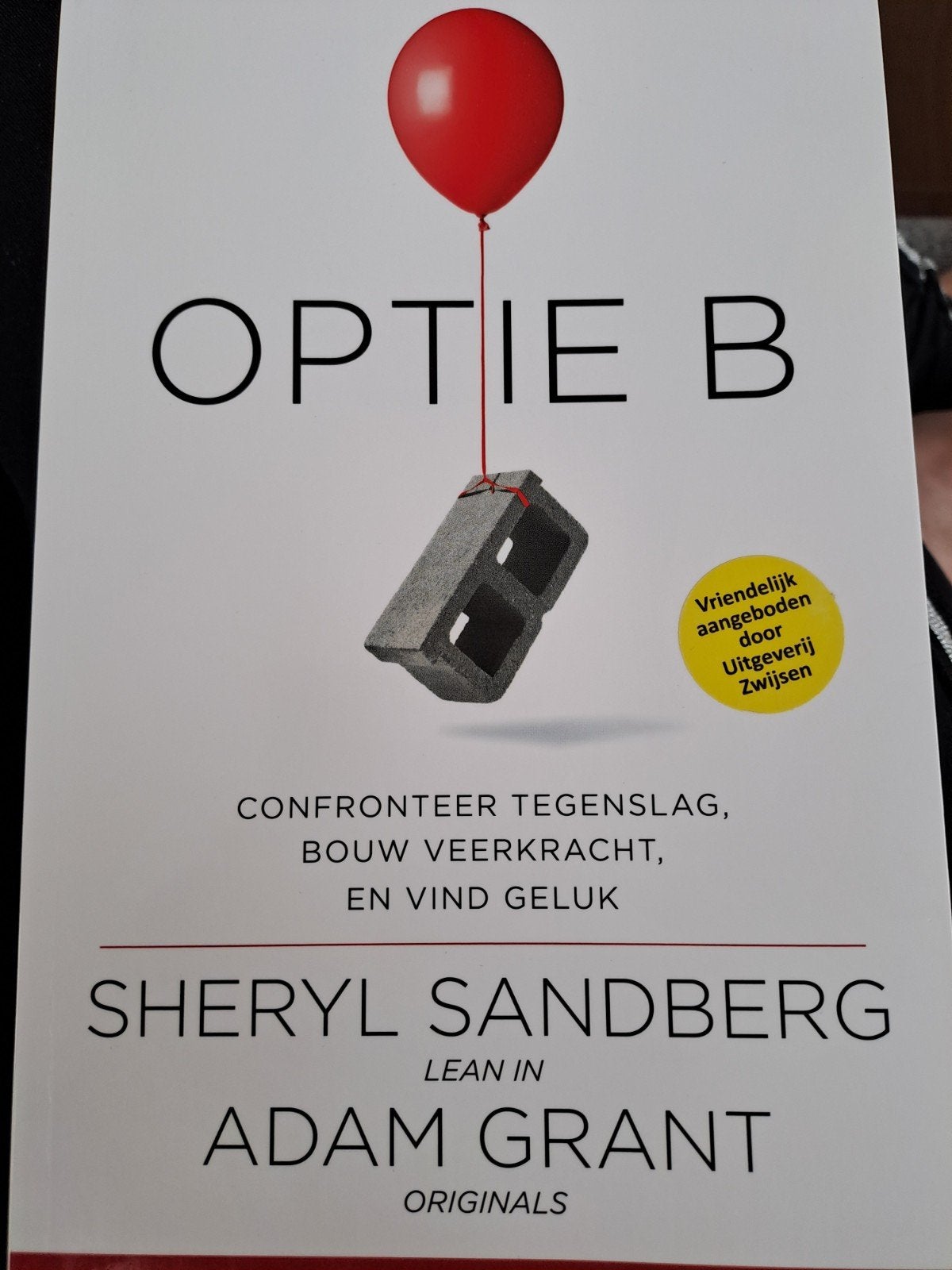 Boek: Adam Grant - Optie B, Enlèvement, Adam Grant; Sheryl Sandberg