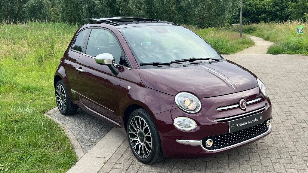 Fiat 500 1.2i Automaat Pano-Schuifdak CarPlay Leder Garantie, Cuir, Euro 6, Entreprise, Garantie prolongée