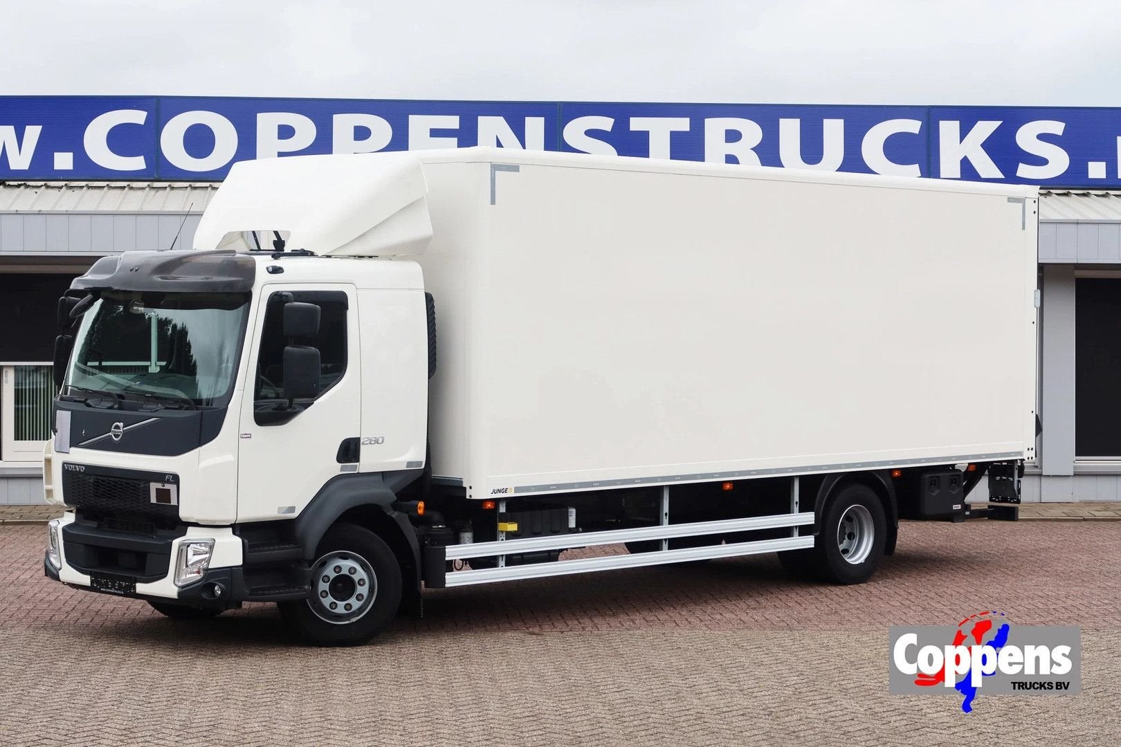 Volvo FL 280 Bakwagen+Klep Palfinger 1500kg. Comfort cabine, Achat, Diesel, Automatique, Blanc