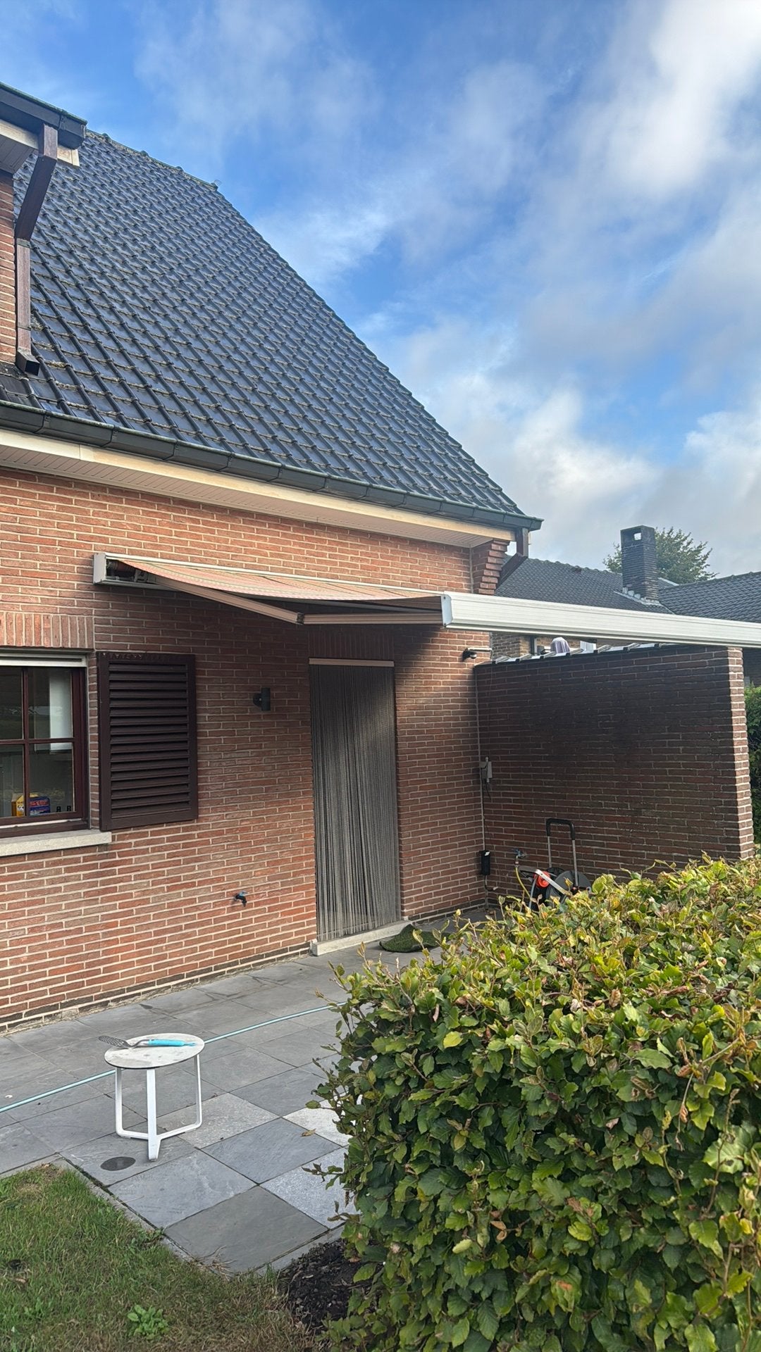 Luifel electrische bediening, Tuin en Terras, Zonneschermen, Ophalen, Gebruikt