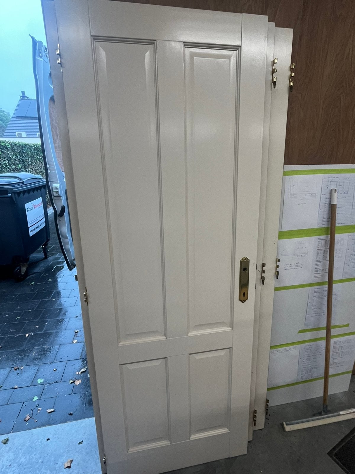 3 meranit binnendeuren te koop, Ophalen, Gebruikt, Hout