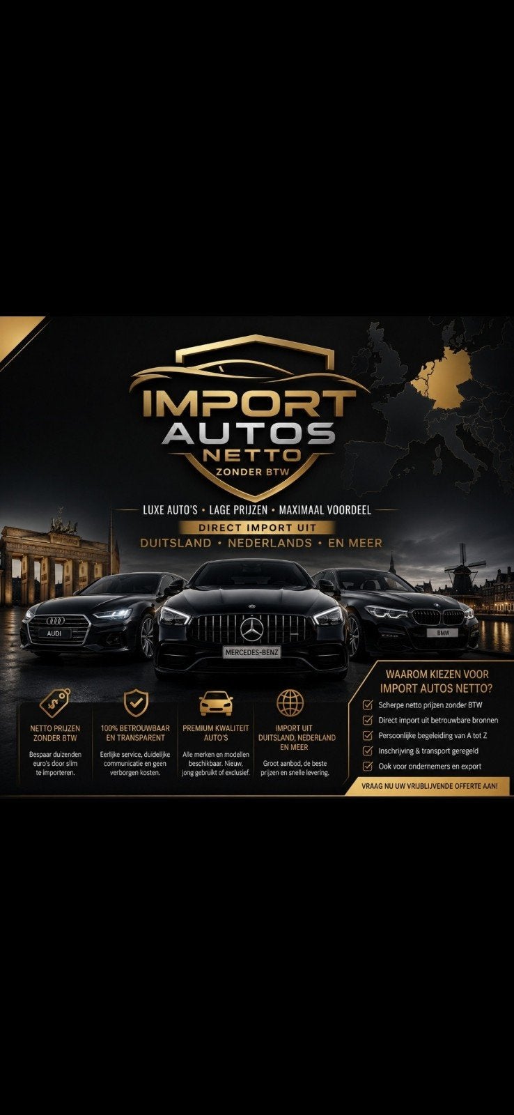 Auto import de nl fr netto, Contacten en Berichten