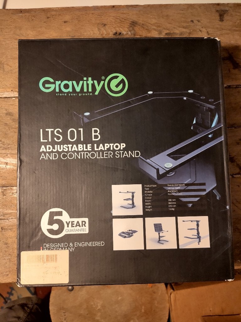 Gravity LTS 01 B - Support réglable pour laptop, Enlèvement ou Envoi, Utilisé, Gravity, Réglable en profondeur
