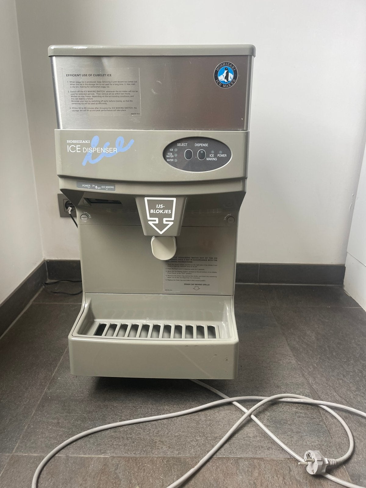 Professioneel ijsblokmachine, Ophalen, Gebruikt