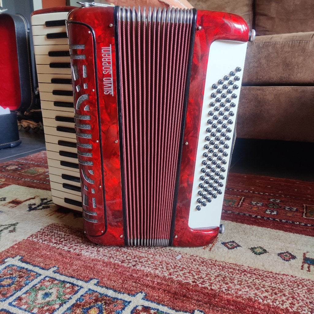 Accordeon Silvio Soprani, Musique & Instruments, Accordéons, Enlèvement, Utilisé, Accordéon à touches, 80 basses