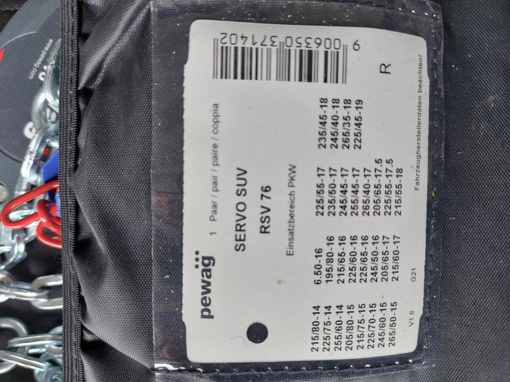 Pewag sneeuwkettingen topmerk, Ophalen, Nieuw