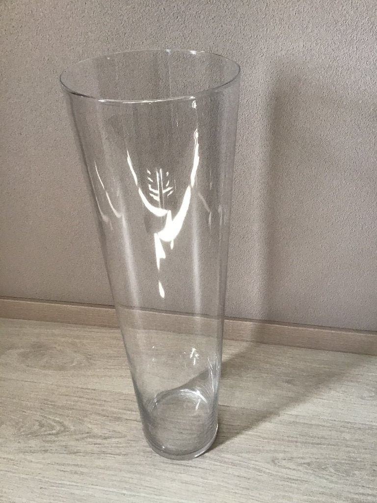 Vaas, Maison & Meubles, 67 cm, Transparent, Comme neuf, Verre