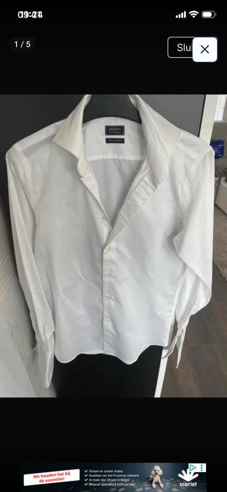 Mooi klassiek wit hemd maat Xs 37, Kleding | Dames, Jasjes, Kostuums en Pakken, Ophalen, Zo goed als nieuw, Maat 34 (XS) of kleiner