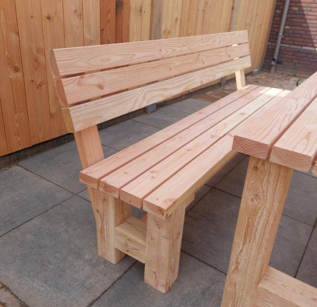 houten tuinbankjes - nieuw en thuisbezorgd, Ophalen of Verzenden, Nieuw, Hout