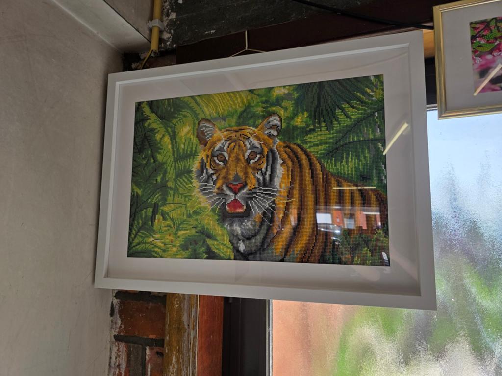 Diamant painting met kader, Enlèvement