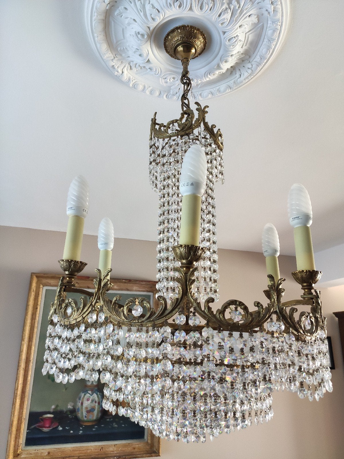 Lustre en cristal, Enlèvement