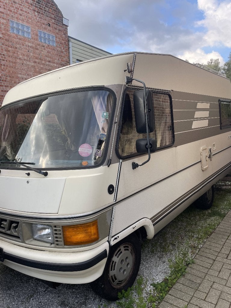 Hymer B534, '91, fiat 2.5 td, 8.950€, Caravanes & Camping, Camping-cars, Jusqu'à 4, Fiat, Boîte manuelle, Intégral