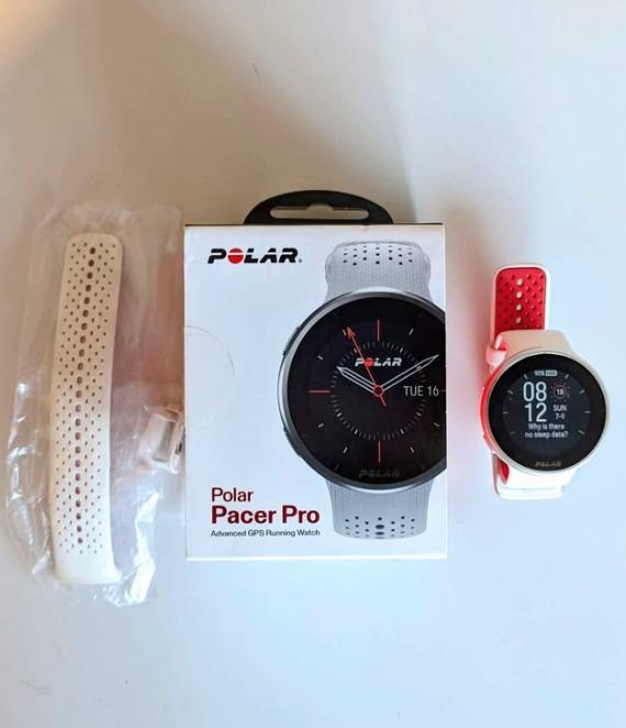 Polar Pacer Pro, Bijoux, Sacs & Beauté, Montres de sport, Enlèvement, Utilisé, Blanc, Polar