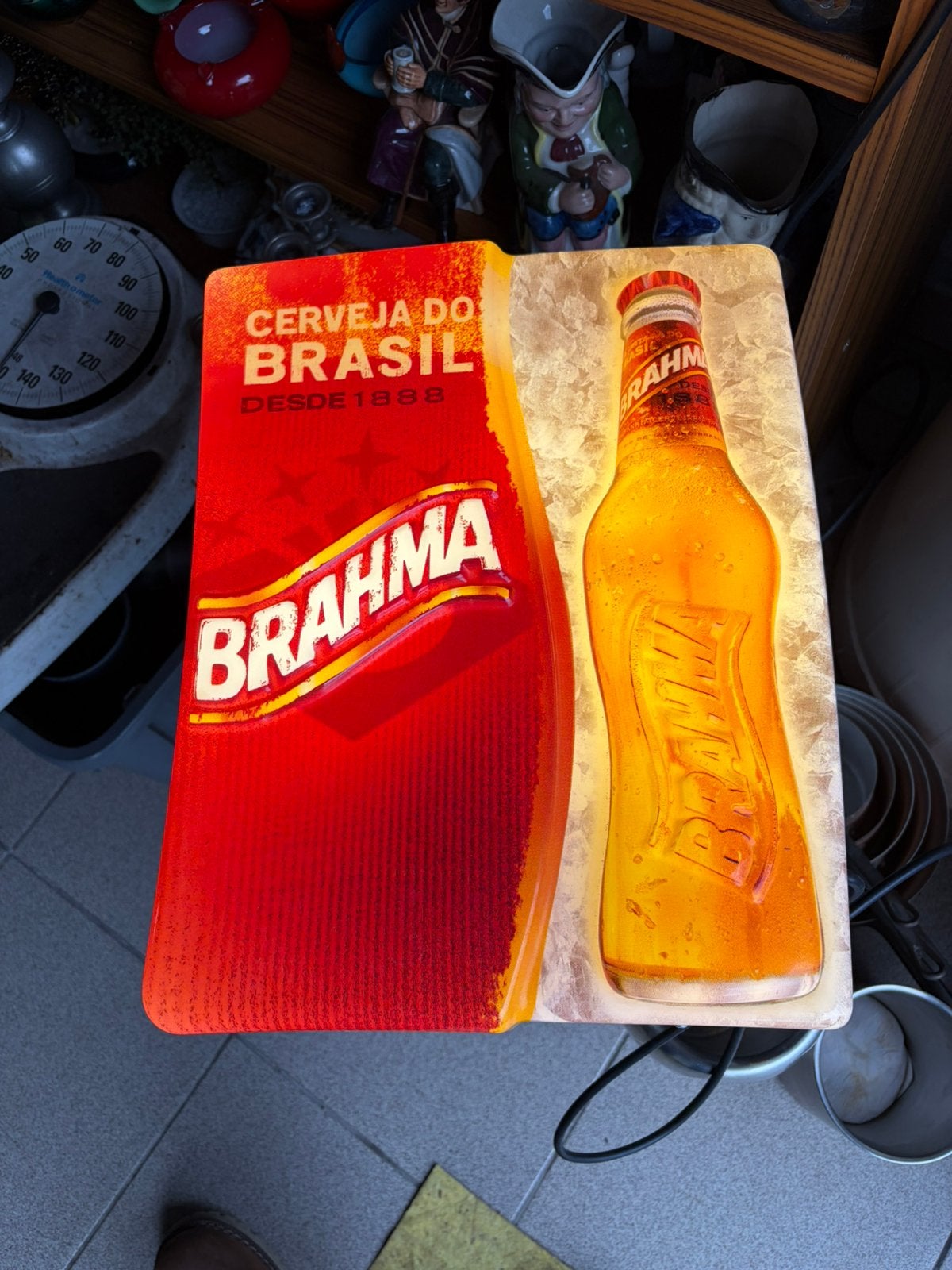 Publicité lumineuse BRAHMA cerveja do Brasil, Enlèvement, Comme neuf