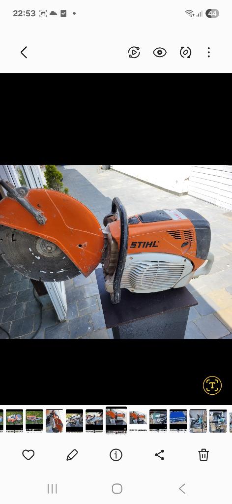 Stihl ts 700, Ophalen