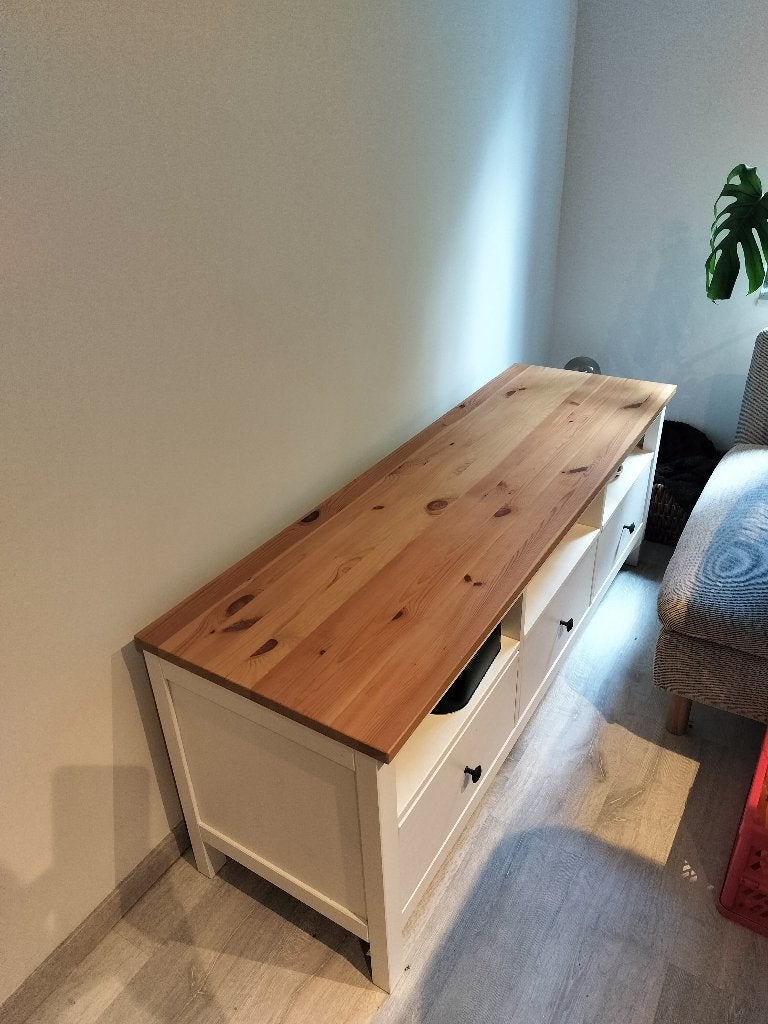 Tv meubel HEMNES, Huis en Inrichting, Kasten |Televisiemeubels, Ophalen, 100 tot 150 cm, Zo goed als nieuw, Minder dan 100 cm
