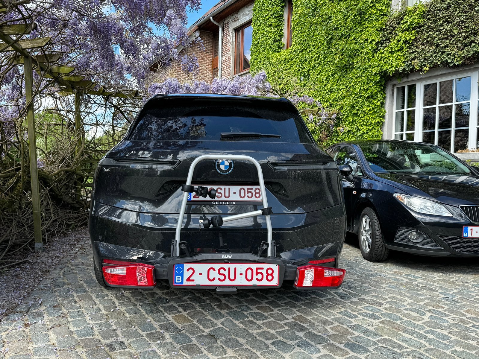 Fietsendrager BMW 2 fietsen 60kg, Auto diversen, Fietsendragers, Ophalen, Zo goed als nieuw, 2 fietsen, Trekhaakdrager