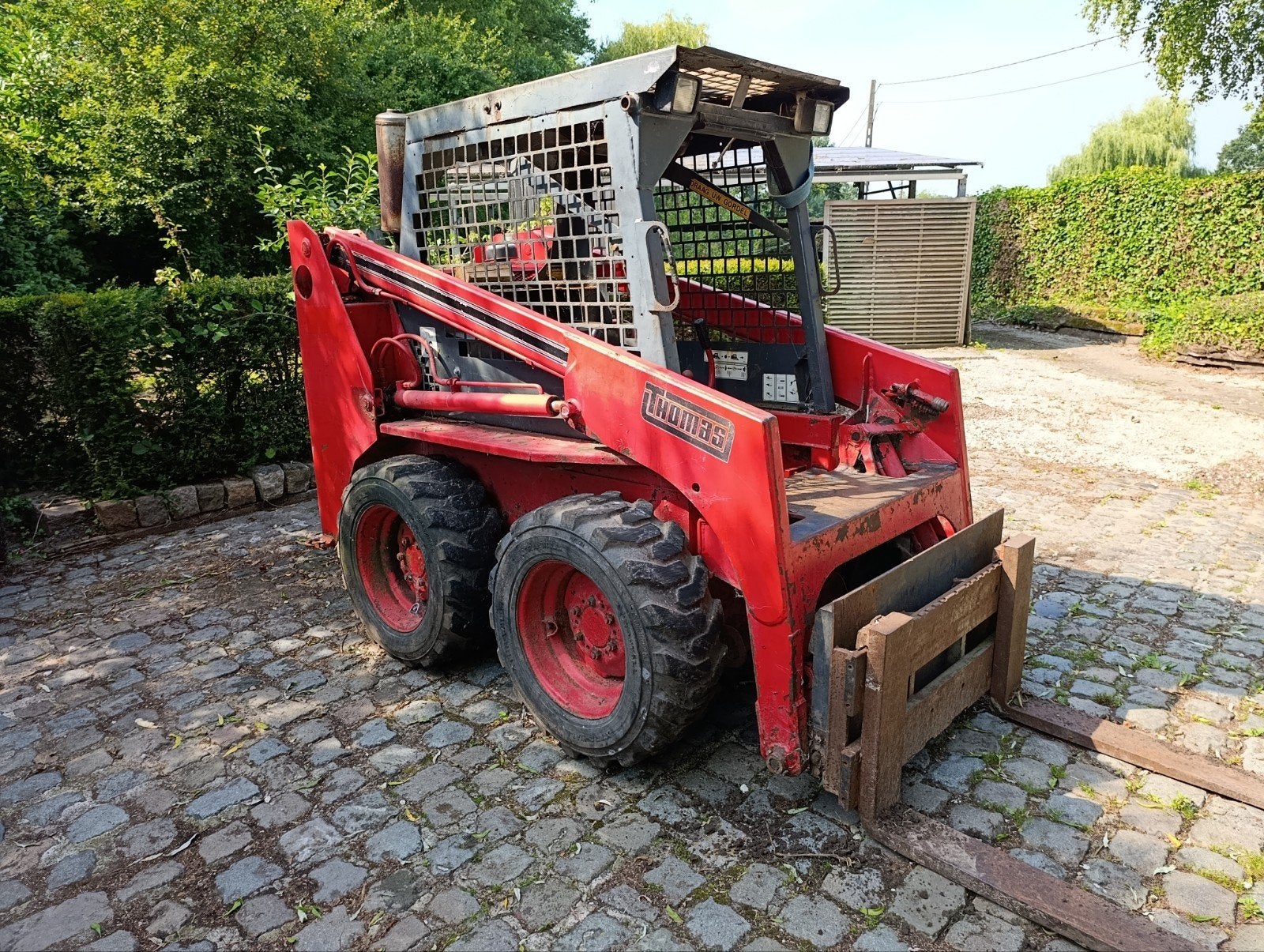 Thomas wiellader (Bobcat) T133, Ophalen